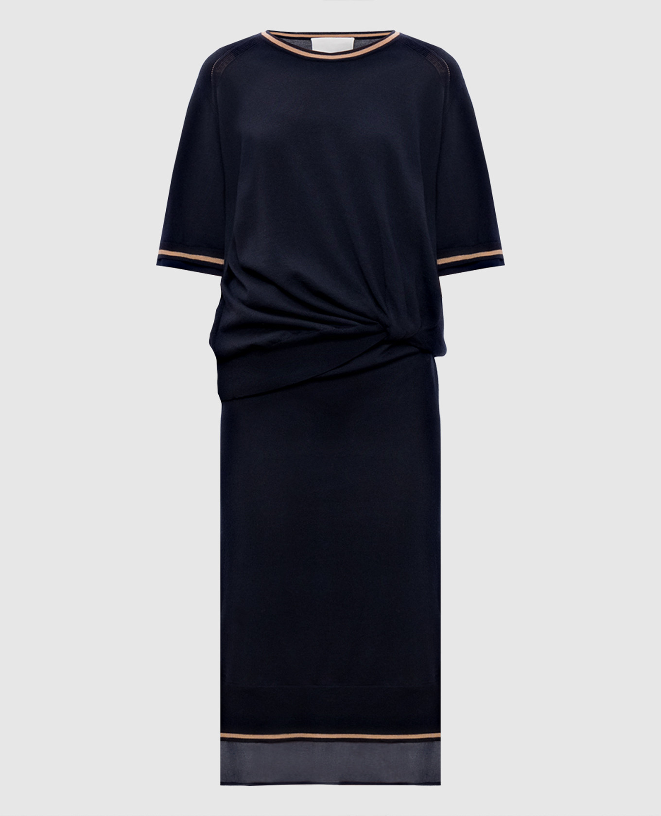 Blue double-layered wool dress 3.1 Phillip Lim