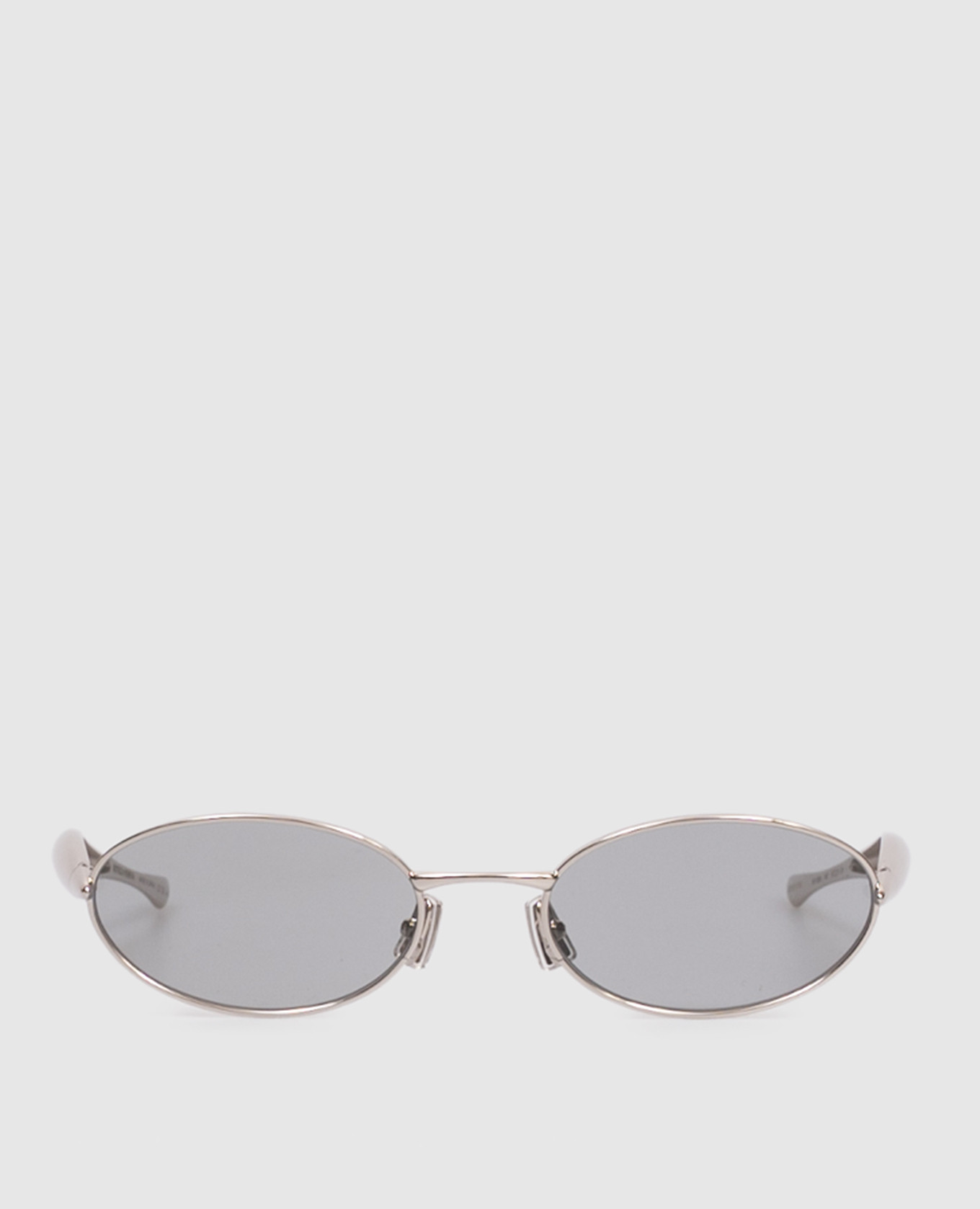 

Silver Sardine Oval Sunglasses Bottega Veneta