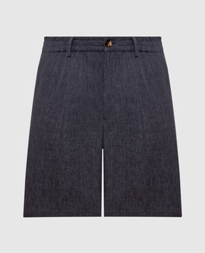 Brunello Cucinelli Gray linen shorts MH248U0065