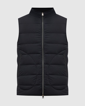 Herno Black down vest PI012ULE12456Z