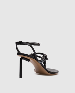Off-White Allen black leather sandals OWIH05CS25LEA001