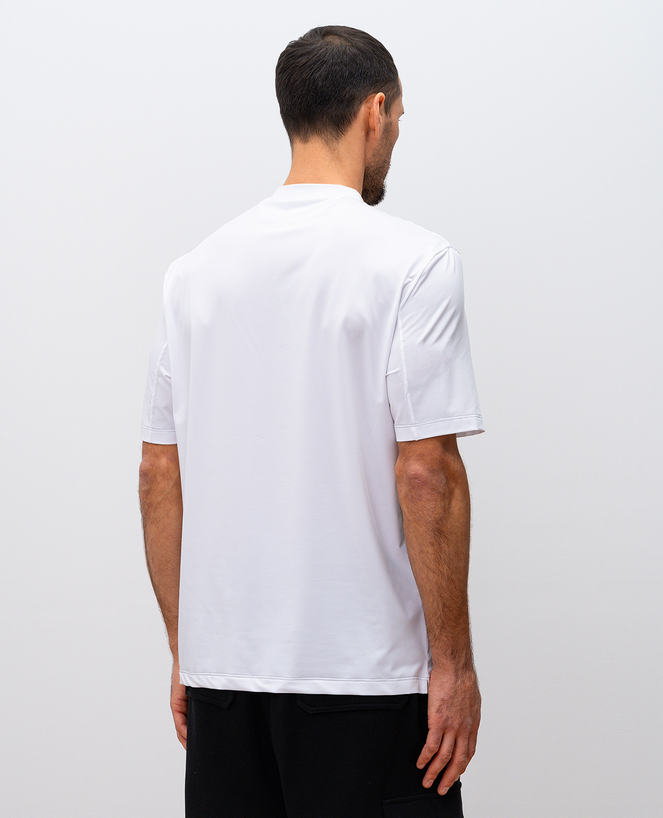 

White T-shirt with emblem Brunello Cucinelli