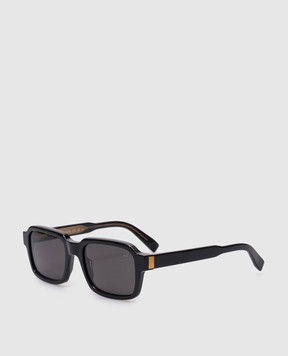 Dunhill Black sunglasses with metal inserts DU0057S