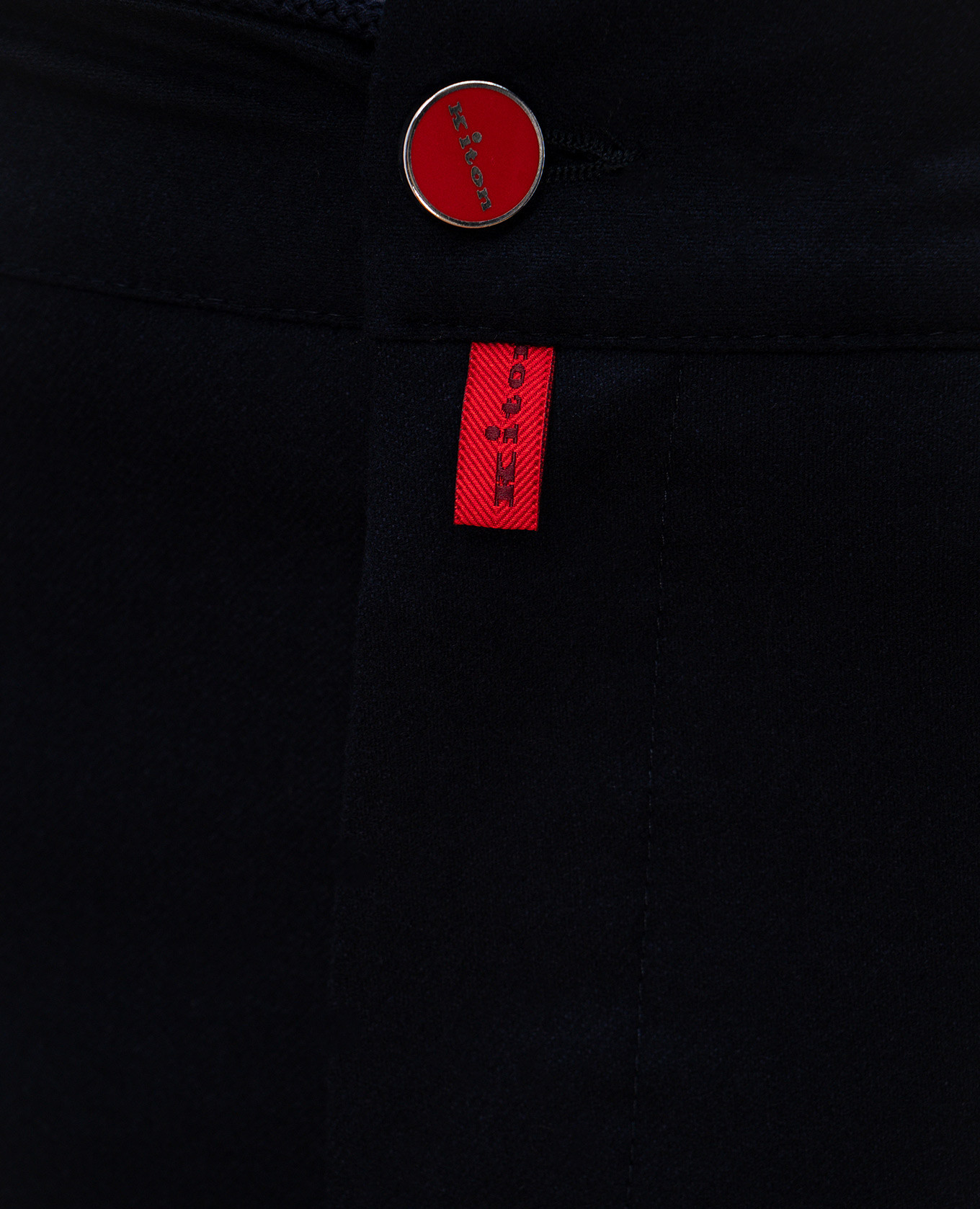 Blue wool trousers with logo Kiton 5