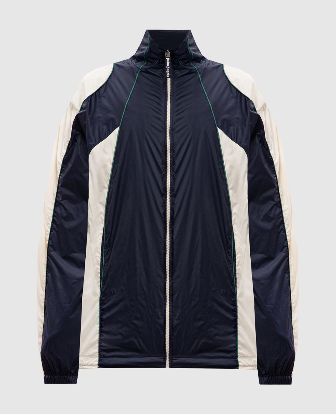 

Blue sports jacket with logo print Palm Angels