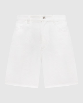 Jil Sander White denim shorts with logo J04KA0122J45288