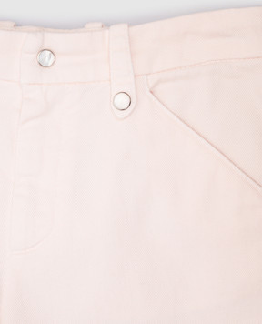 Brunello Cucinelli Children's pink denim shorts B277PP908A