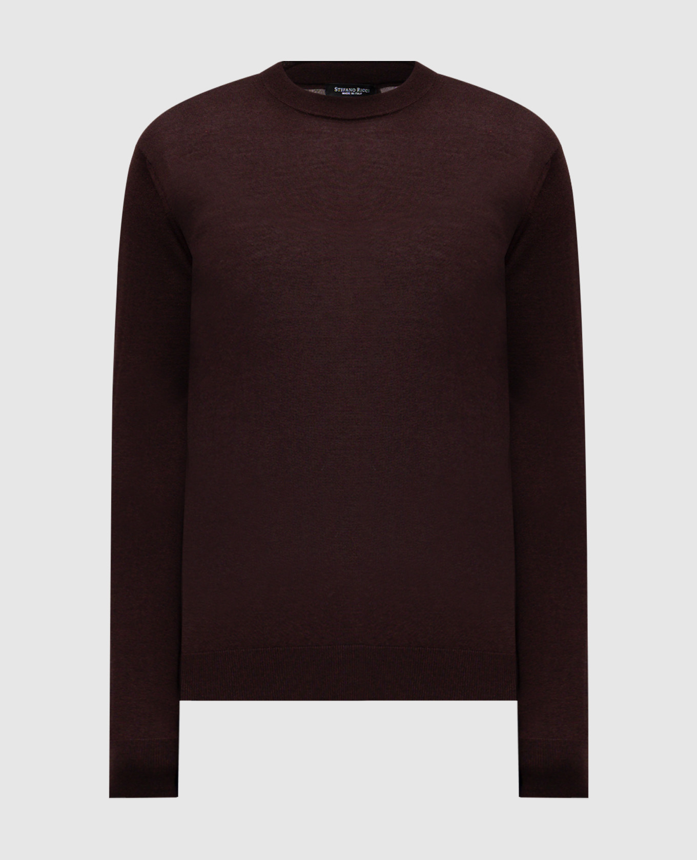 Brown cashmere and silk jumper Stefano Ricci