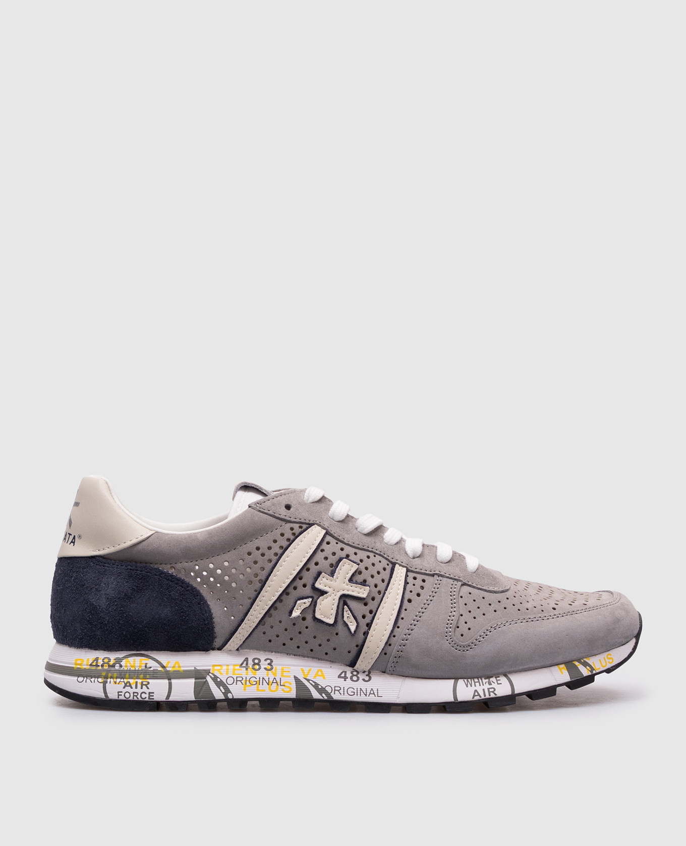 

Gray ERIC perforated combination sneakers Premiata, Grey
