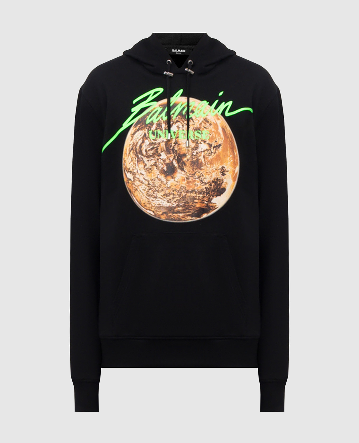 

Black Universe printed hoodie Balmain