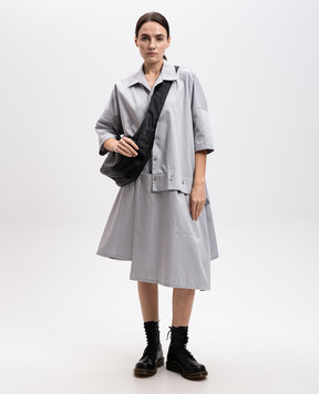 Y`S Yamamoto Gray dress of asymmetrical cut YTD80002