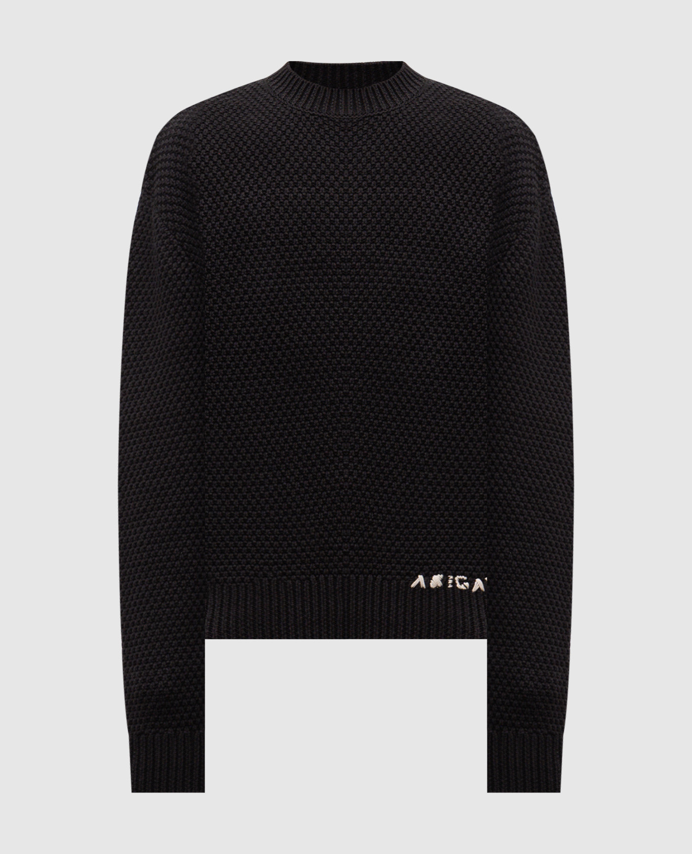 Black Block sweater with logo embroidery Axel Arigato