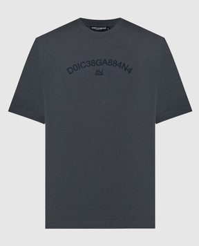Dolce&Gabbana Gray t-shirt with logo G8PN9TG7M3K