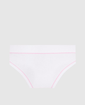 RiminiVeste Emy Bimba children's white panties with a floral shell print B2758