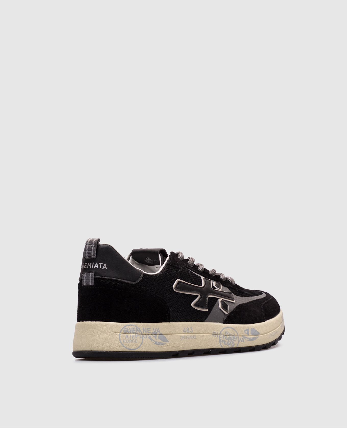

Black NOUS combination sneakers Premiata