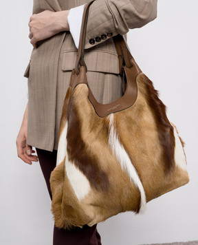 Gianni Chiarini Brown leather Dua safari bag BS12022SPBOK