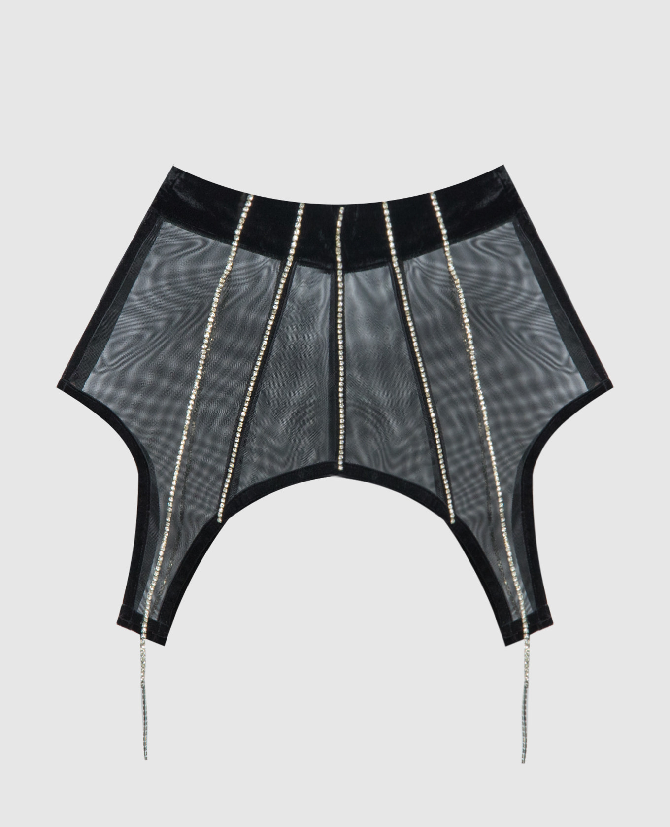 

Black basque with crystals Santa Brands