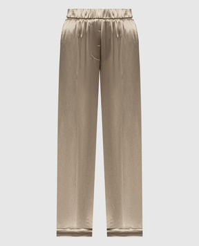 Peserico Beige trousers with lapels A0403601514