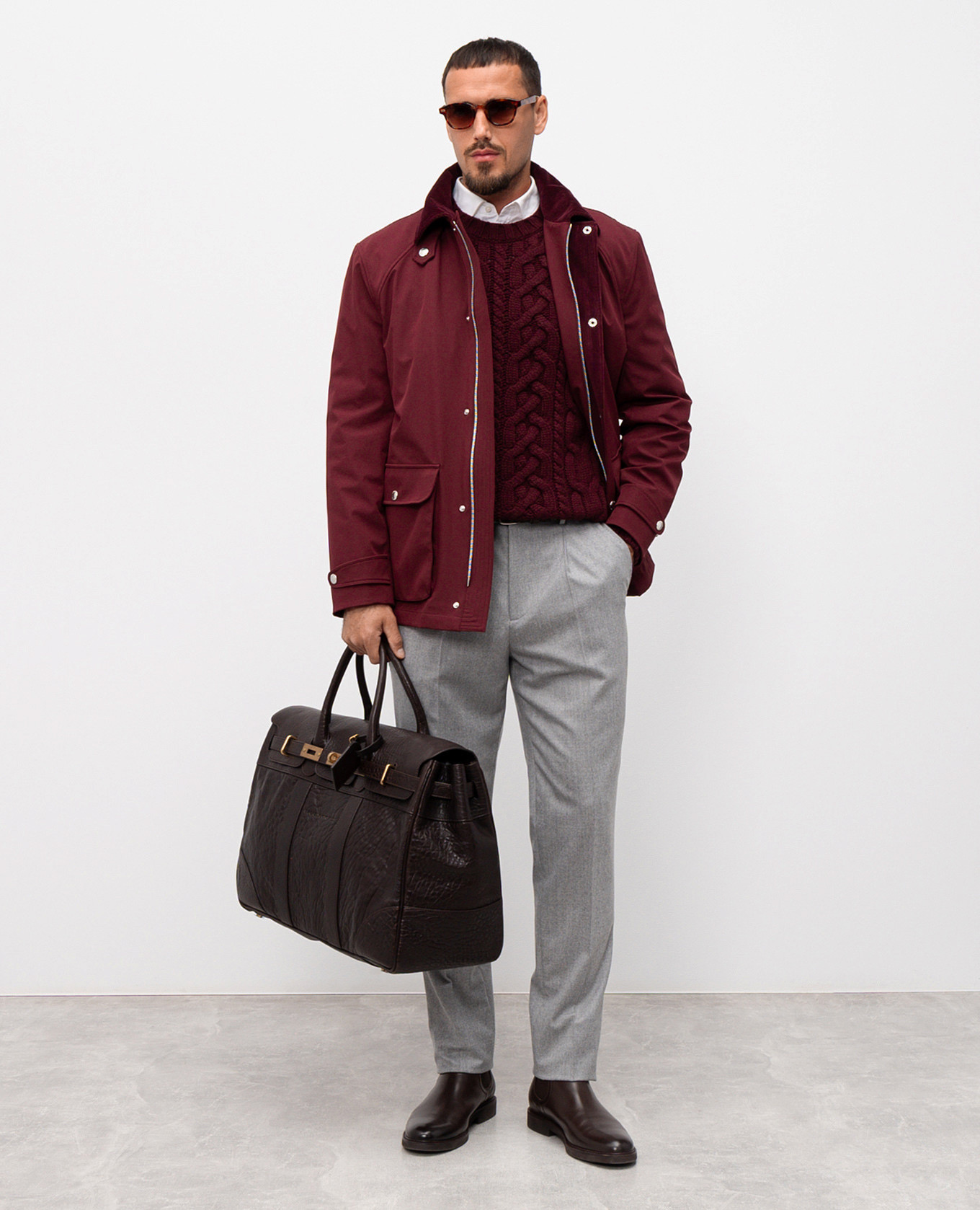 

Gray wool pants Brunello Cucinelli, Grey