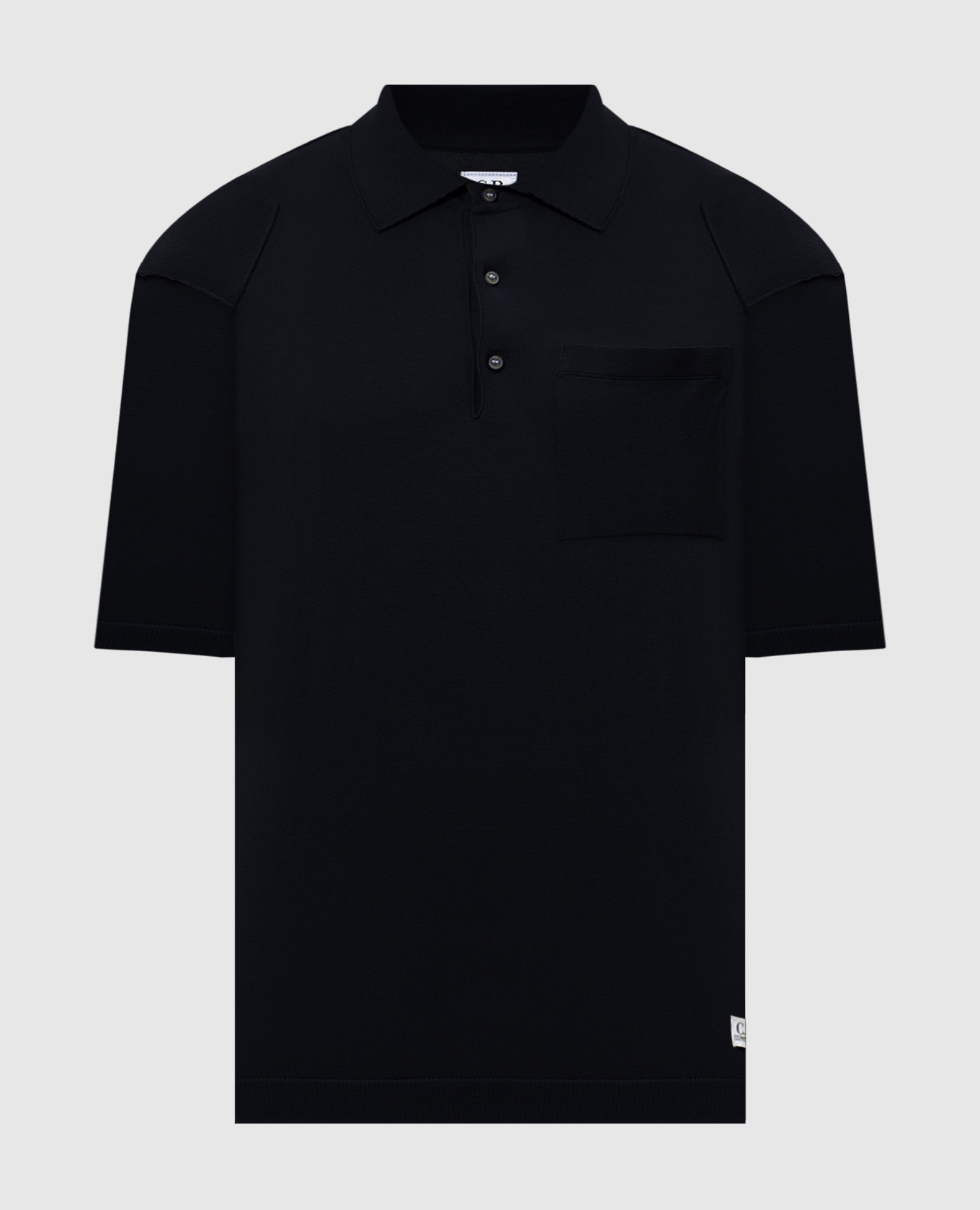 

Blue polo shirt with inside-out effect C.P. Company