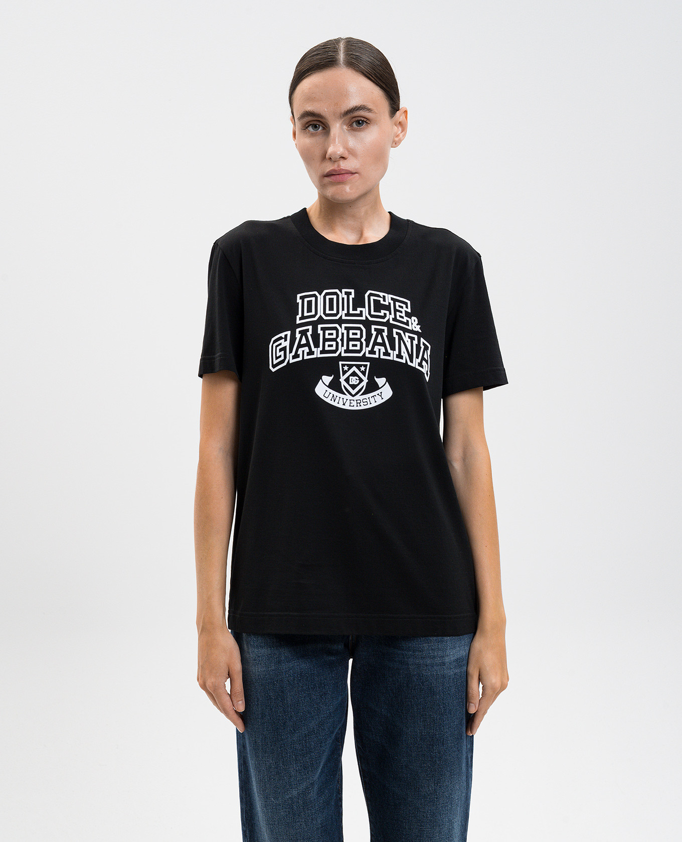 

Black T-shirt with contrast logo Dolce&Gabbana