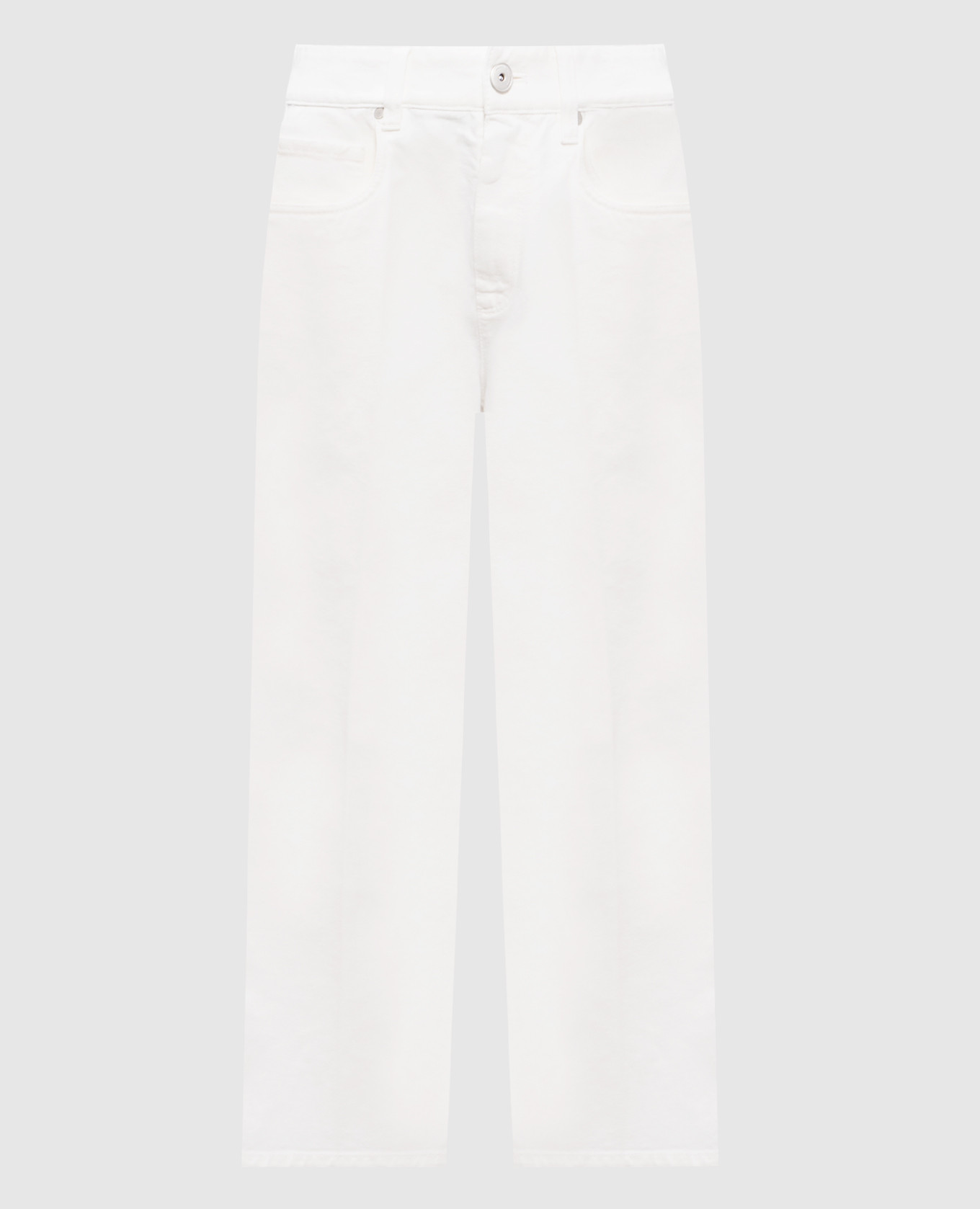Contemporary Square white jeans Brunello Cucinelli