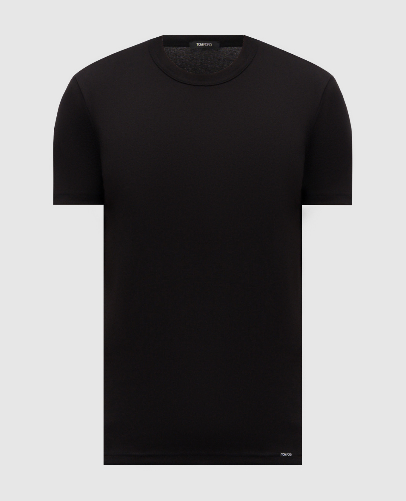 Black T-shirt with logo patch Tom Ford