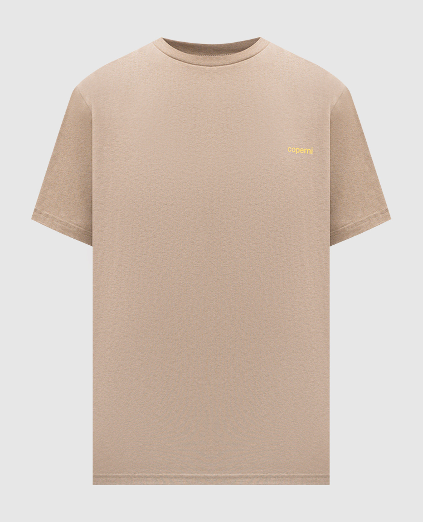 

Beige T-shirt with logo print Coperni