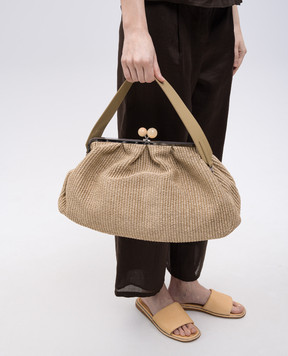 Max Mara Weekend Beige woven bag NABARRO NABARRO