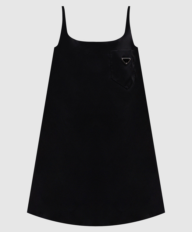 black prada mini dress Silk Mini Dress - Prada - Women main image 1