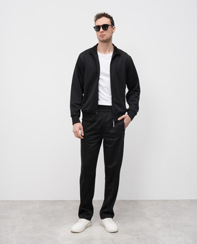 Palm Angels Black sweatpants with logo print PMCJ048S25FAB001