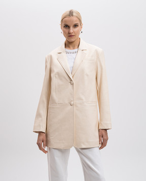 Twinset Beige jacket with logo 251AP2111