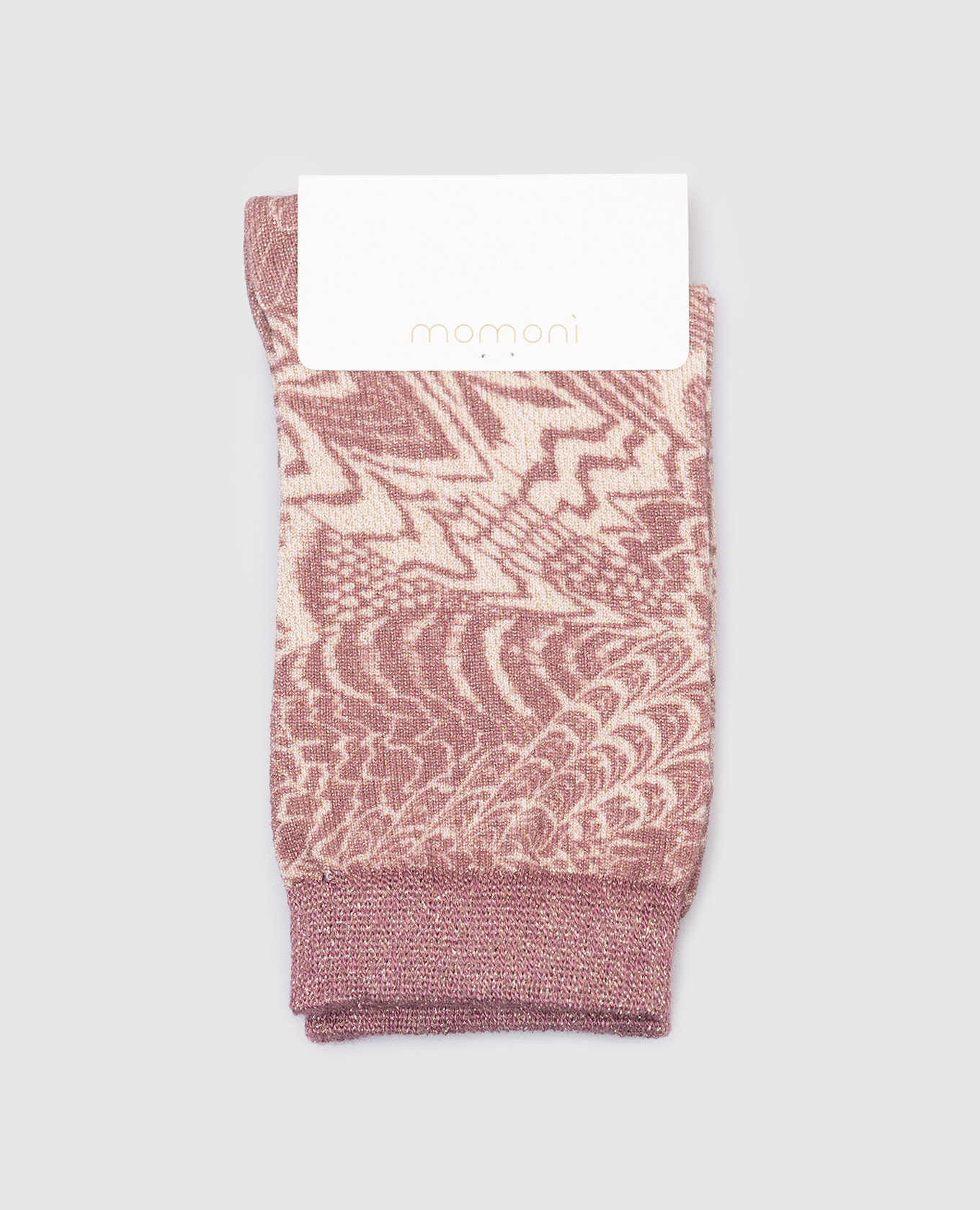 

Pink patterned socks Momoni