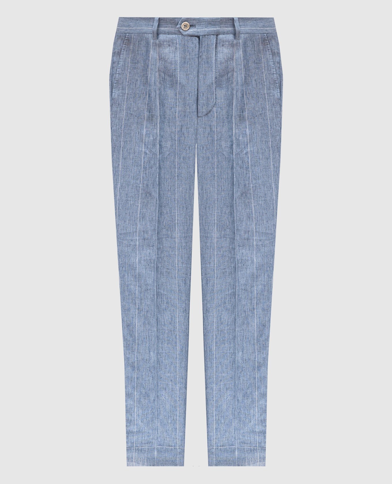 

Blue striped linen pants Brunello Cucinelli, Light blue