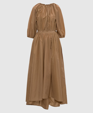 Beige midi dress