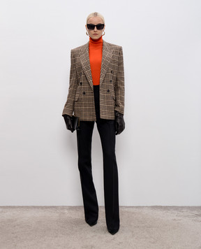 Saint Laurent Orange golf made of wool, silk and cashmere 840802YAPK2