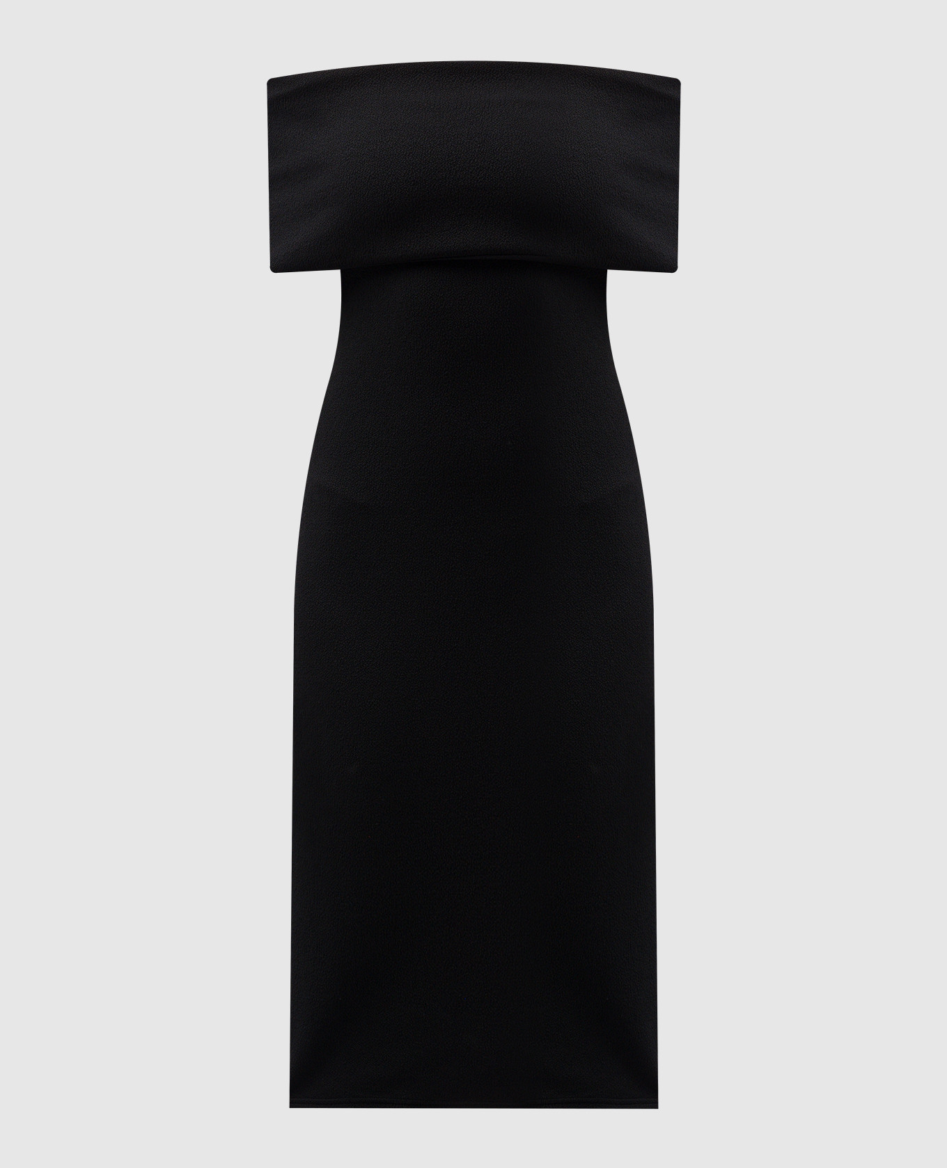 

Black midi dress with open shoulders Bottega Veneta