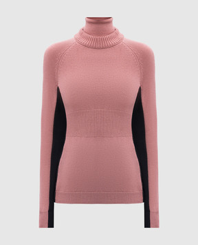 Moncler Grenoble Pink wool sweater with logo J20989F00002A9462