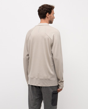 Sease Beige wool long sleeve shirt LT032TJ006