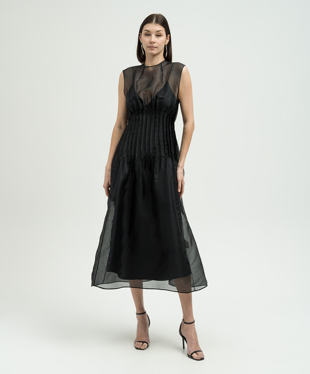 khaite the wes midi dress Khaite Wes Cotton Midi Dress White Khaite
