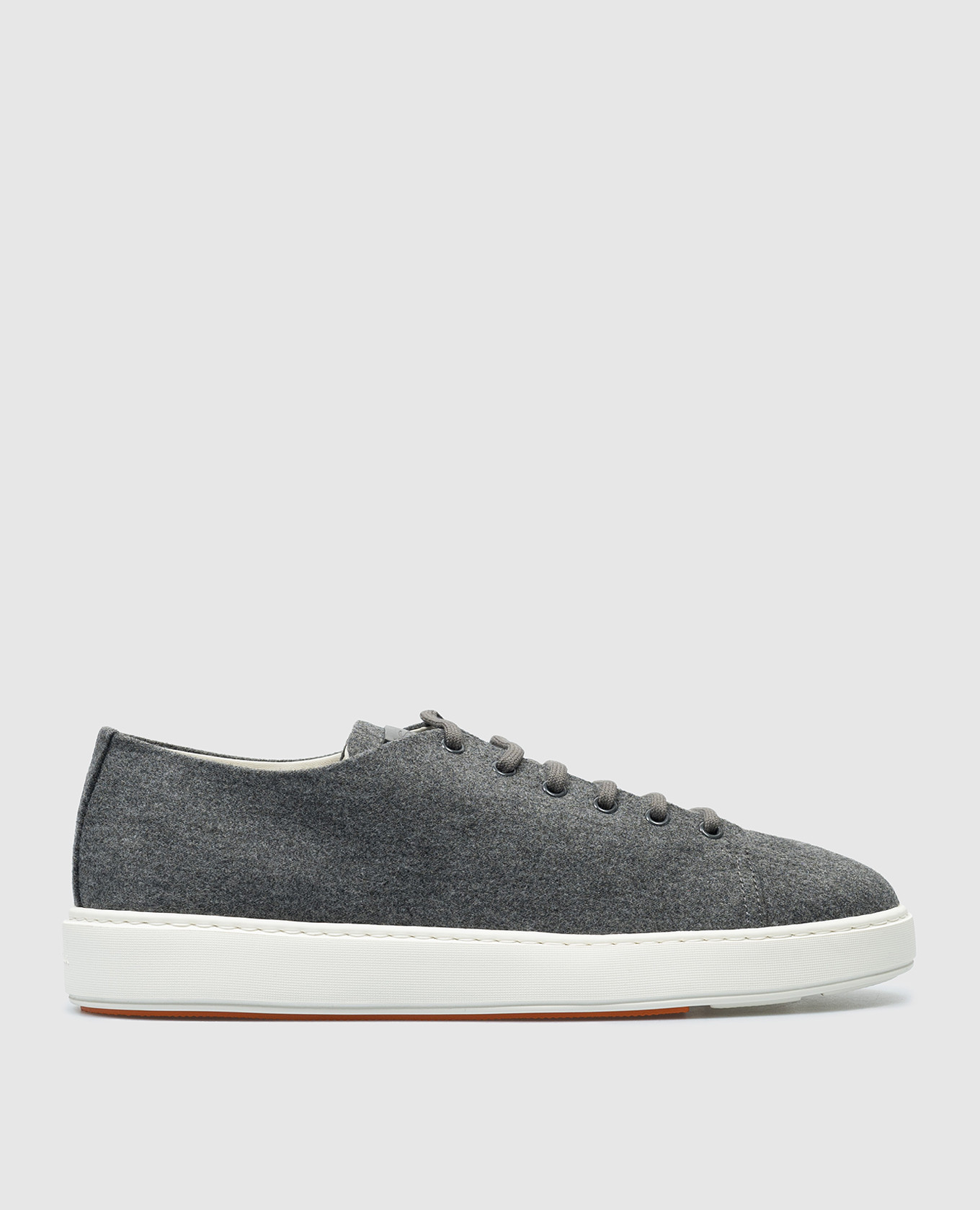 

Gray sneakers with textured logo Santoni, Grey