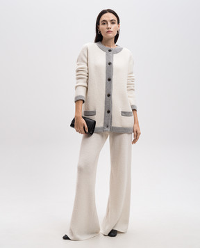 LISA YANG Aera white cashmere cardigan 2024300