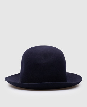 Borsalino ALESSANDRIA blue hat made of wool 390330m