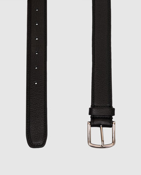 Babe Pay Pls Black embossed leather belt 0C003