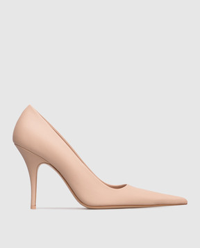 Vetements Beige leather shoes WH76HE500PE