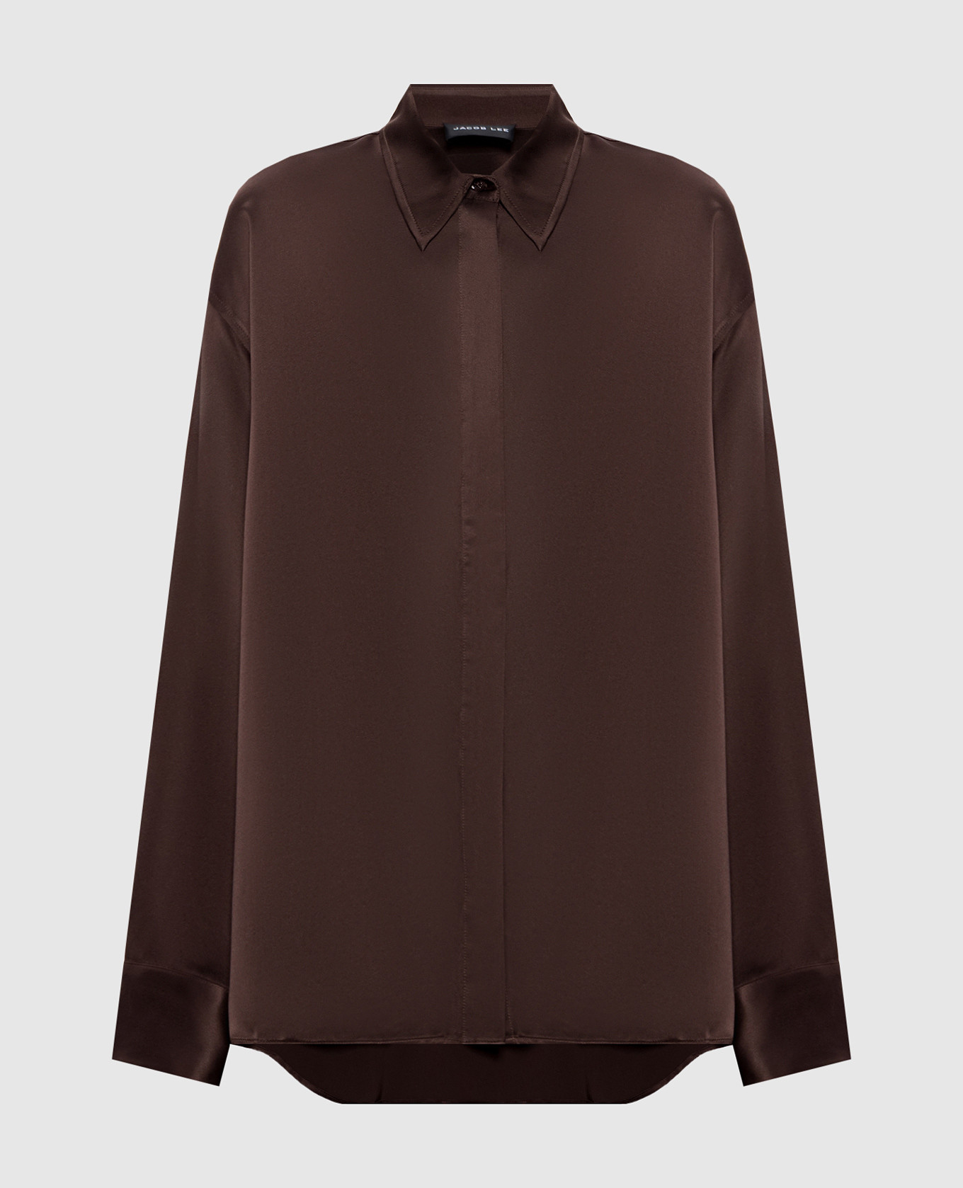 

Brown silk blouse Jacob Lee