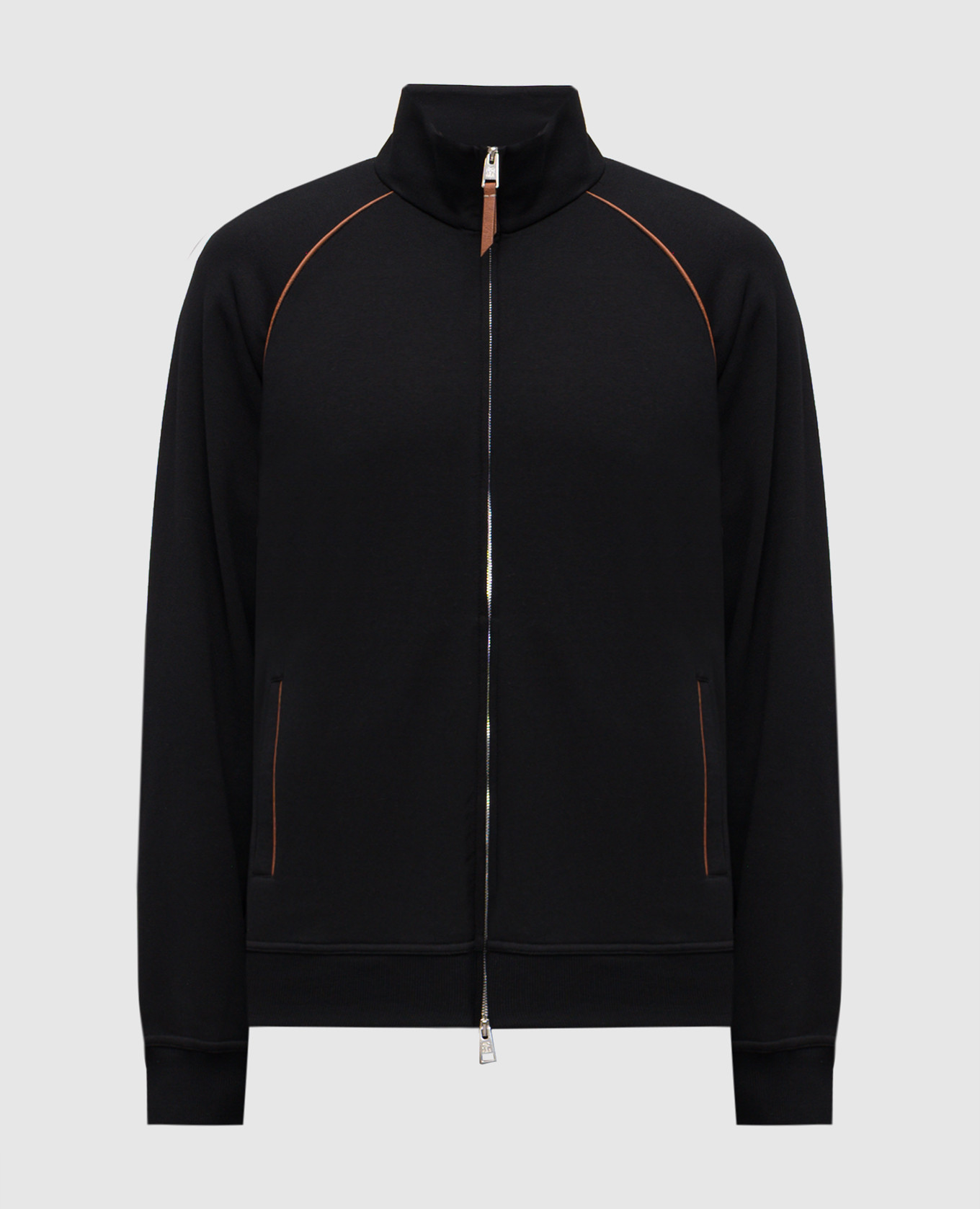 

Black sports jacket with piping Brunello Cucinelli
