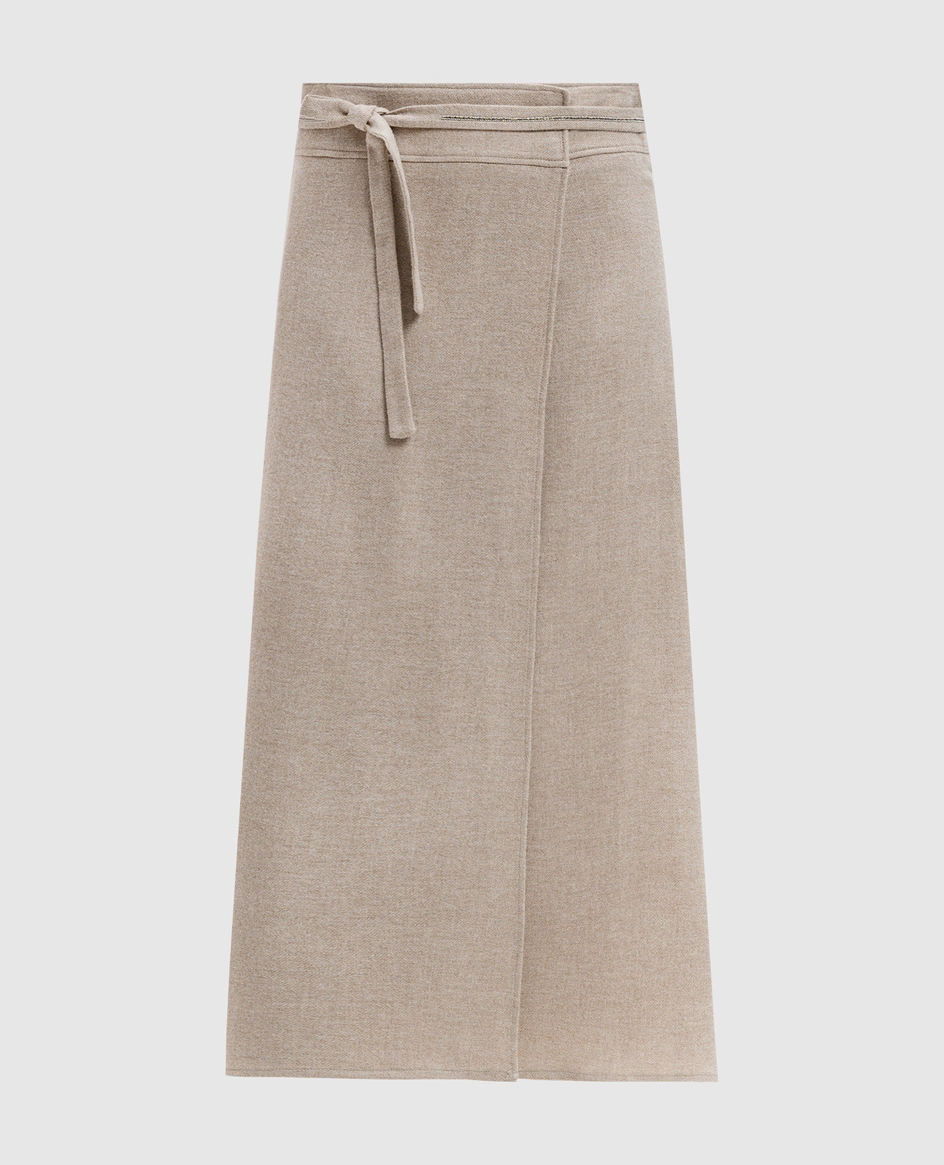 

Beige skirt with wool on the smell Peserico, Бежевый