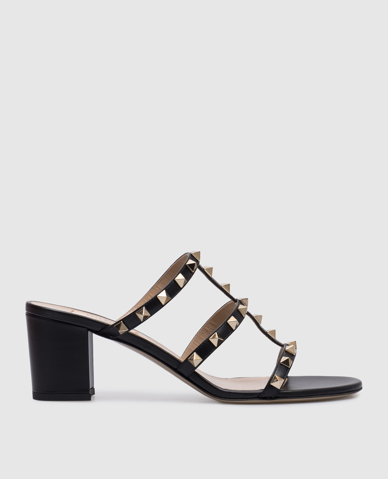 

ROCKSTUD black leather mules Valentino