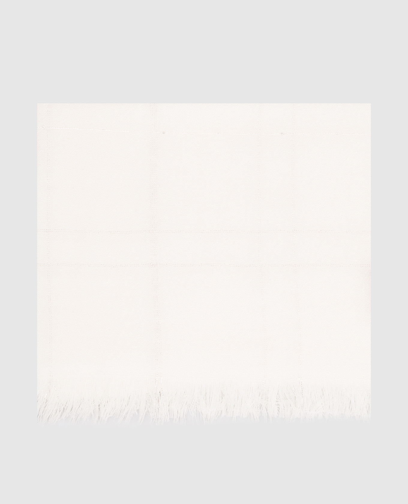 White wool scarf with sequins Peserico